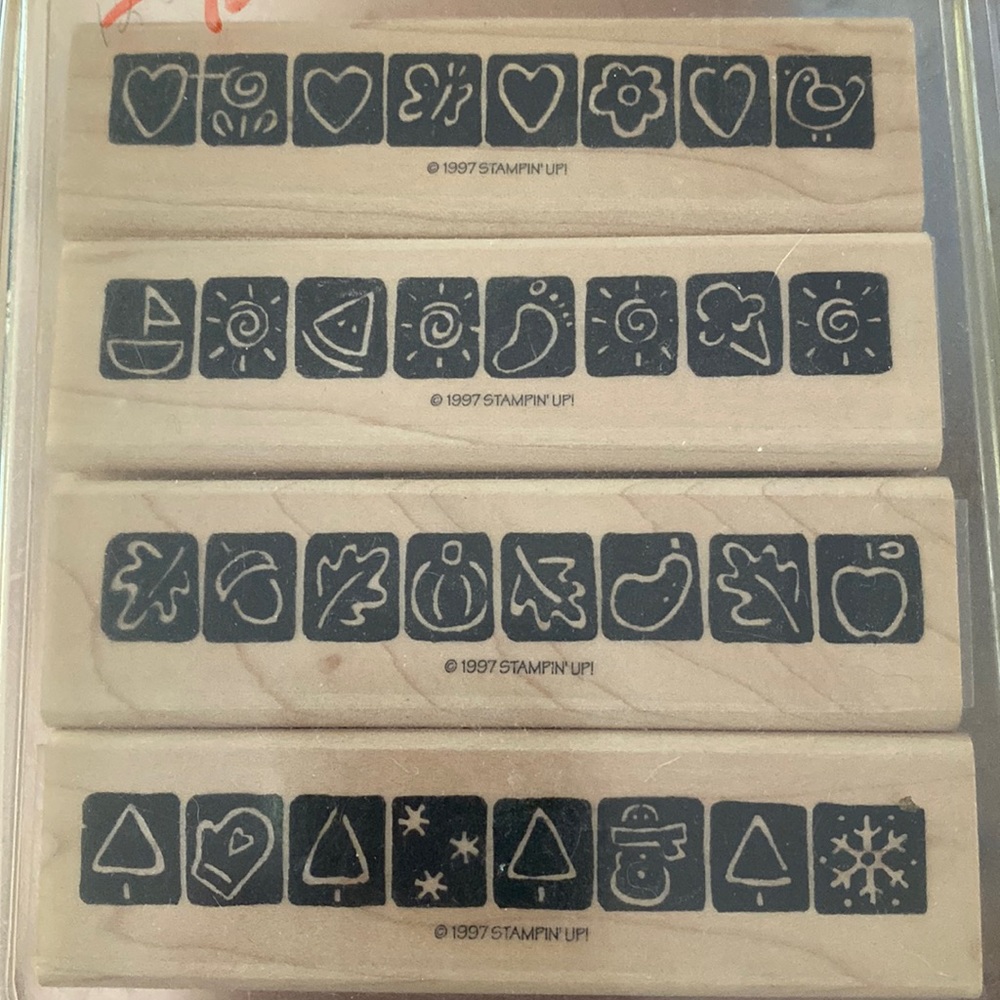 Vintage Stampin Up “Seasonal Borders” set